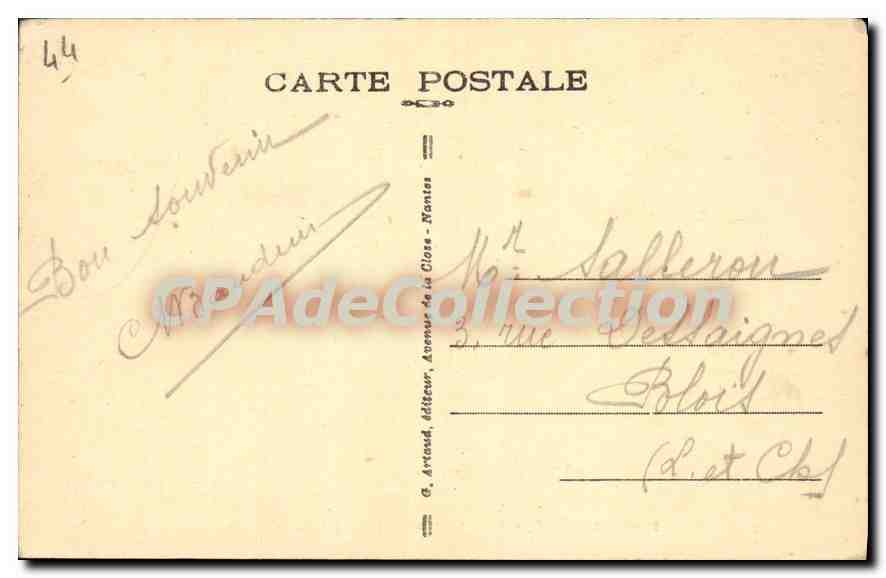 CPA Pornichet Boulevard Des Oceanides Vers La Baule — Rückseite