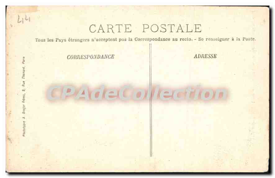 CPA Pornichet Les Pins Interieur De La Chapelle Des Dunes — Rückseite