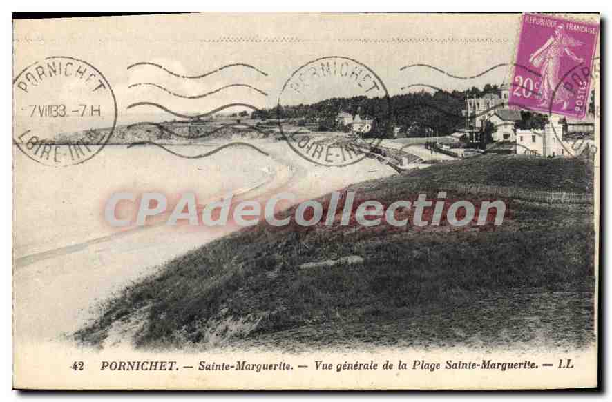 CPA Pornichet Sainte Marguerite Vue Generale De La Plage Sainte Marguerite