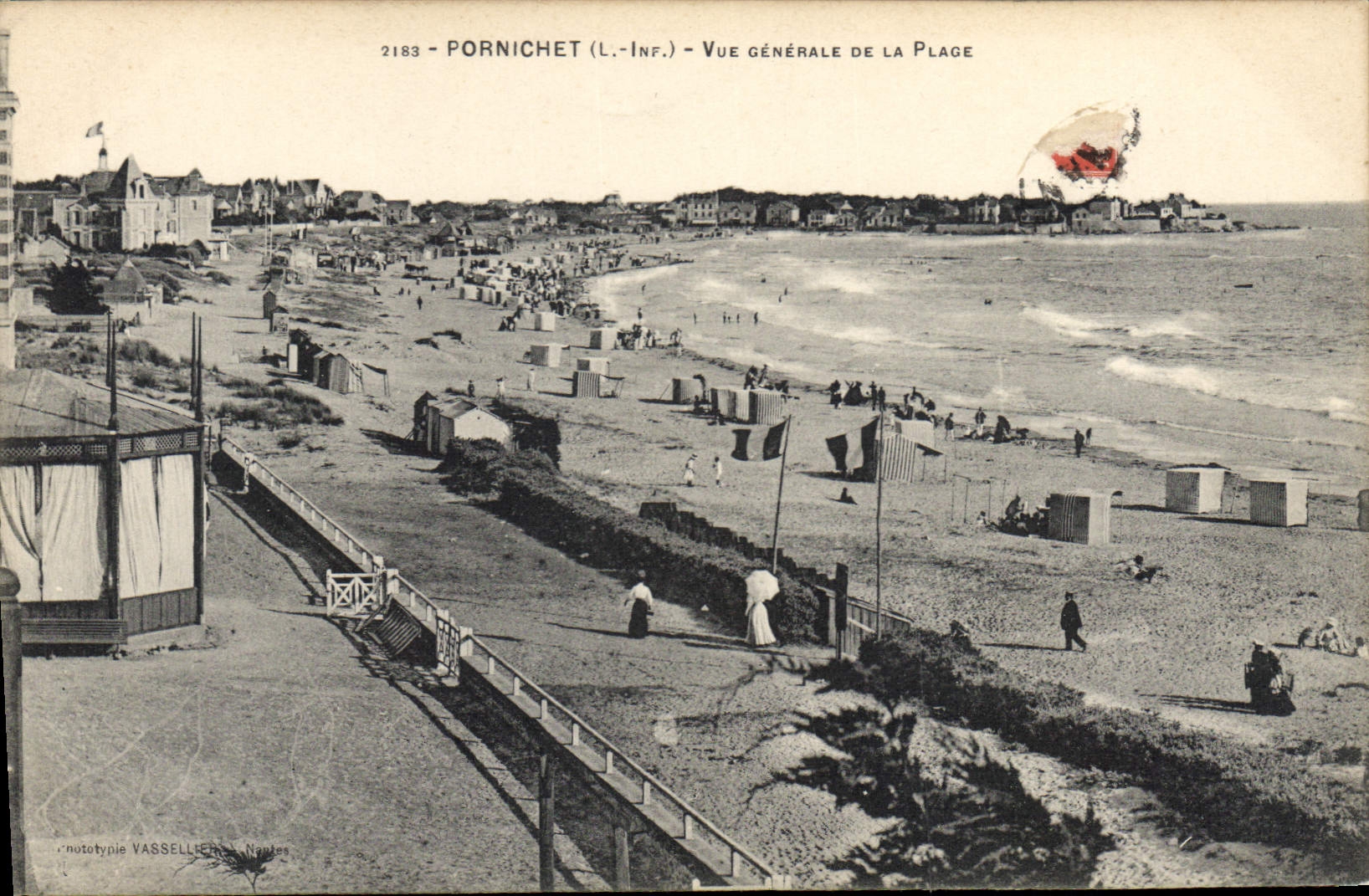 CPA Pornichet Vue Generale De La Plage