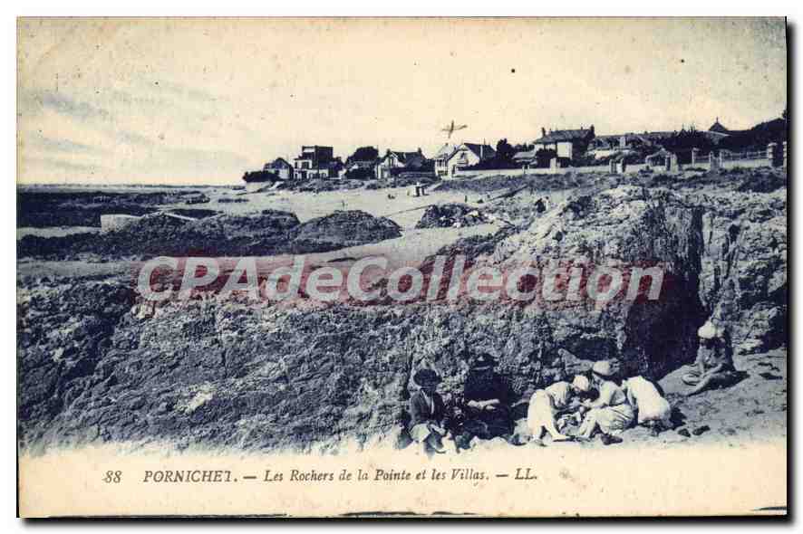 CPA Pornichet Les Rochers De La Pointe Et Les Villas