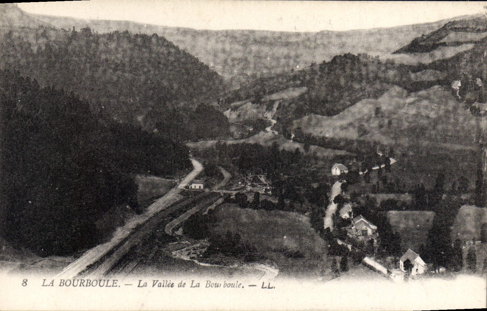 La Bourboule — La Vallée de La Bourboule — LL. — N°8 — Éditeur LL.