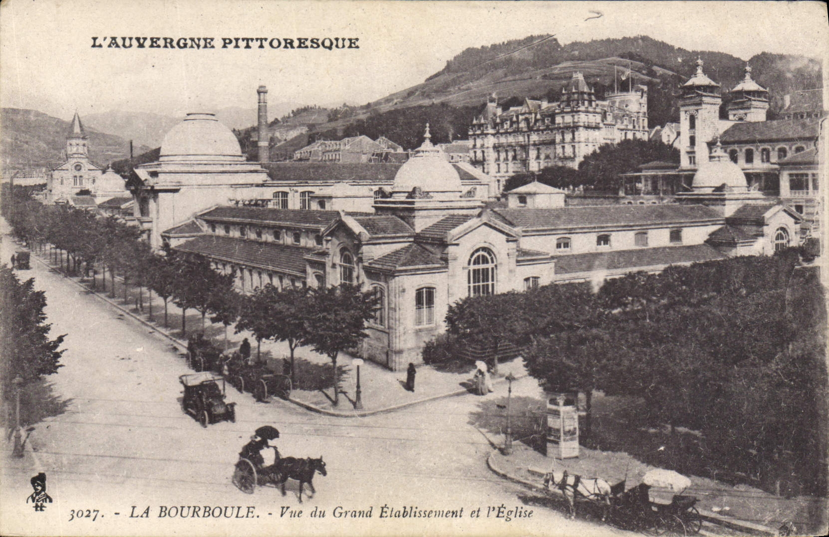 CPA La Bourboule vue Generale Depuis La Route De Murat Le Quaire
