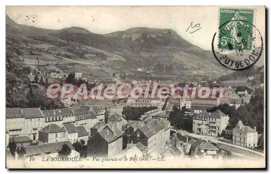 La Bourboule — Vue générale et le Puy Gros — LL. n°10