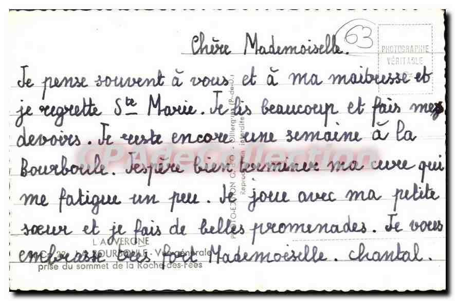 Vue aérienne de Bourgoin-Jallieu — éditeur L'AVERONE, n°63 — Verso