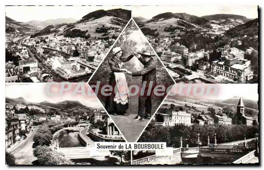 La Bourboule — Vue générale, Casino, Ponts sur la Dordogne, Église — C.A.P. Paris