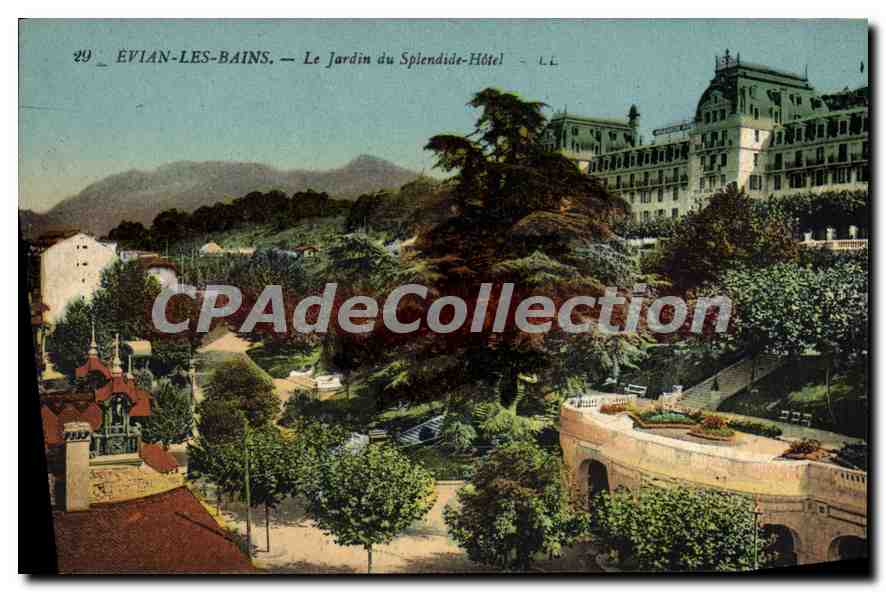 ÉVIAN-LES-BAINS — Le Jardin du Splendide-Hôtel — LL