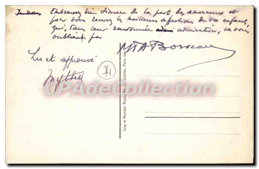 EVIAN-les-Bains — Vue générale du lac Léman — LL 169 — Verso