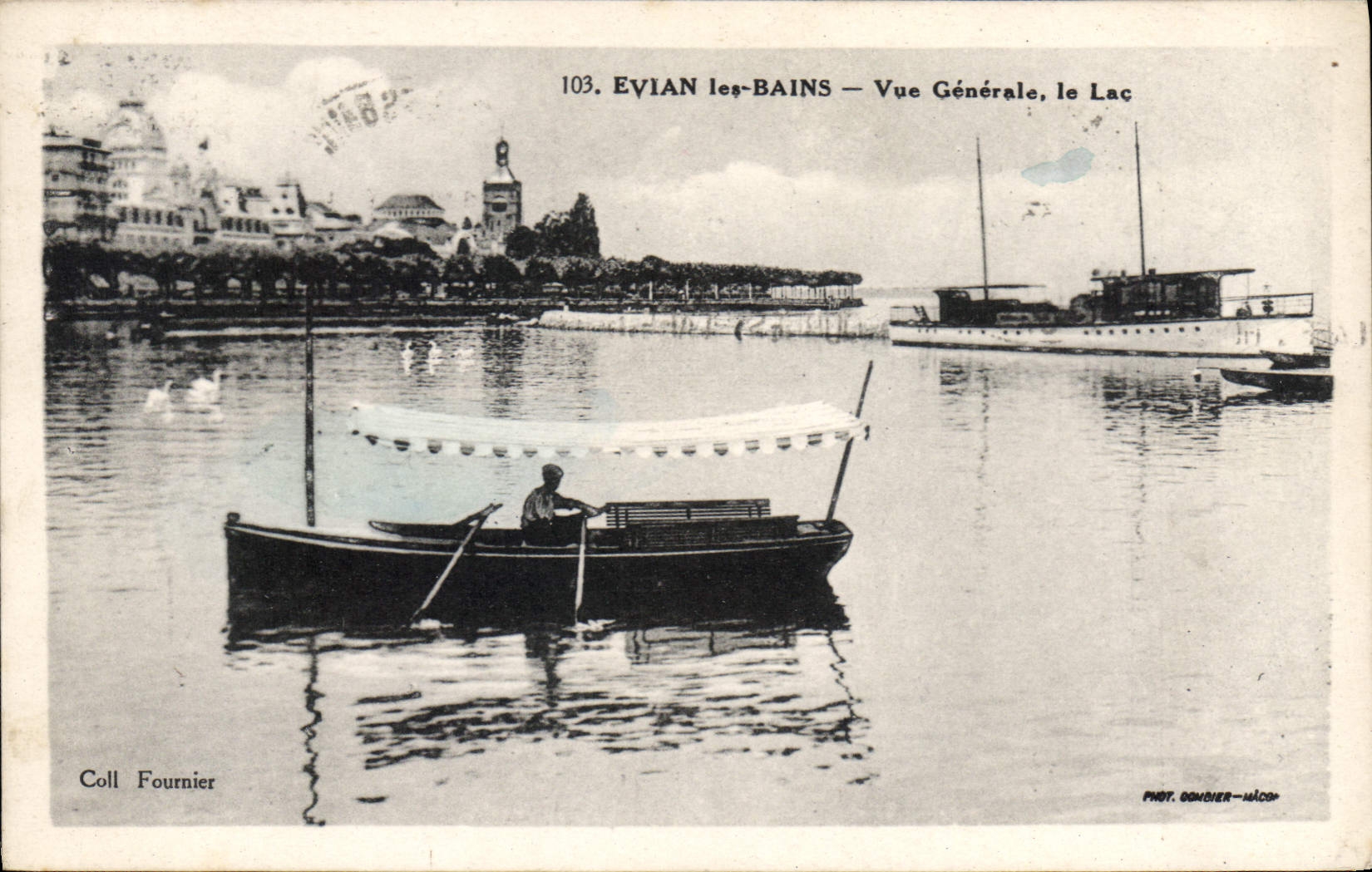 EVIAN-les-BAINS — Vue Générale, le Lac — Phot. Gondier-Mâcon