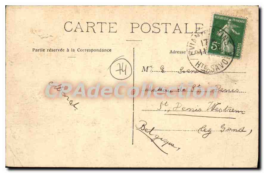 Evian-les-Bains — L'Établissement Thermal — Collection de la Source Cachat, n°103 — Verso