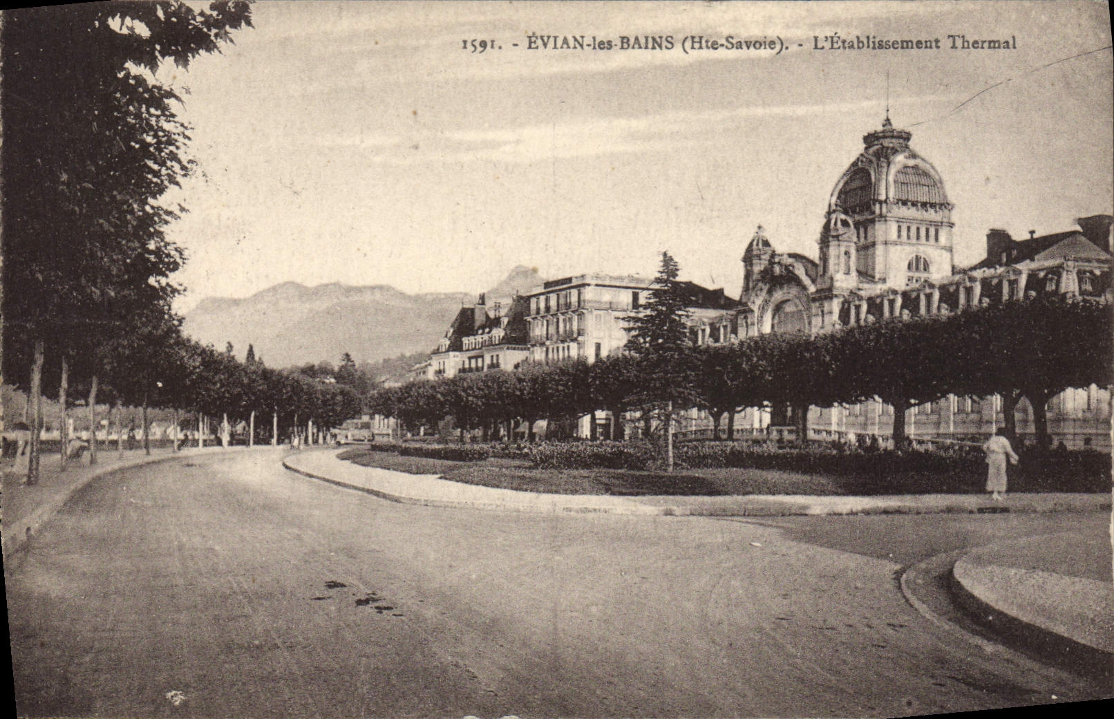 Évian-les-Bains (Hte-Savoie) — L'Établissement Thermal — L. Fauras, édit.