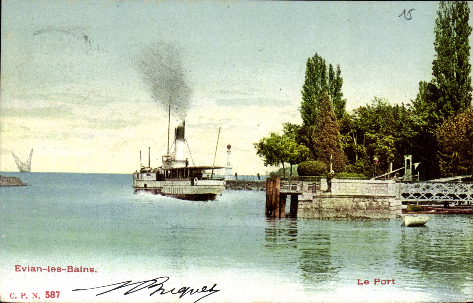 Evian-les-Bains — Le Port — M. Bruquet, C.P.N. 587