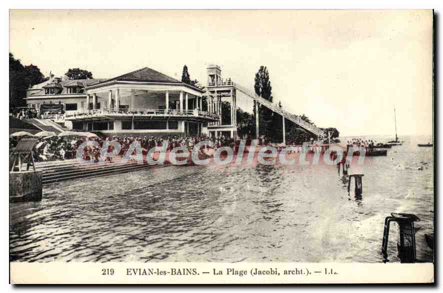 EVIAN-les-BAINS — La Plage (Jacobi, archit.) — L.L.