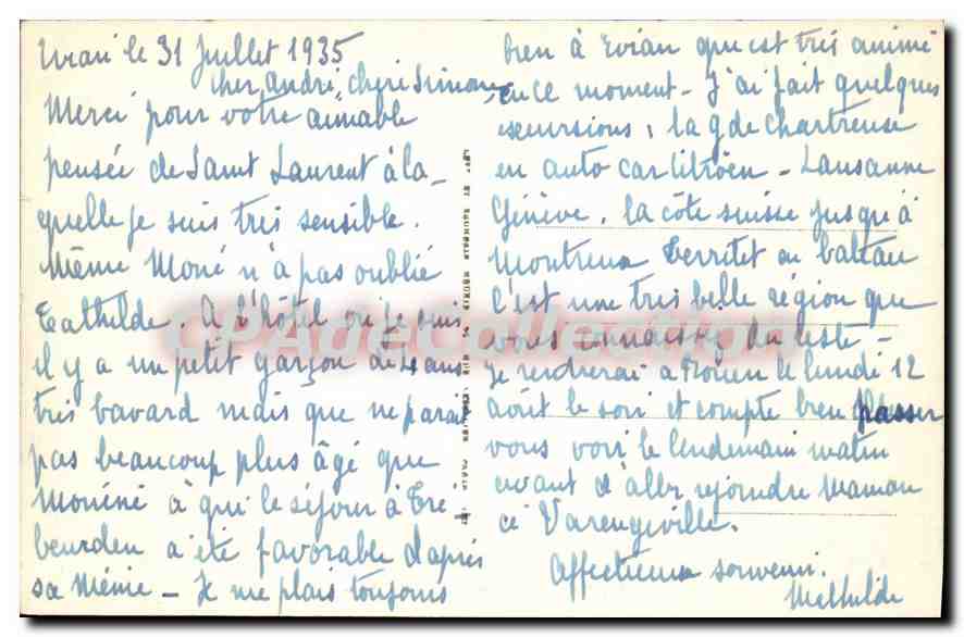 EVIAN-les-BAINS — La Plage (Jacobi, archit.) — L.L. — Reverso