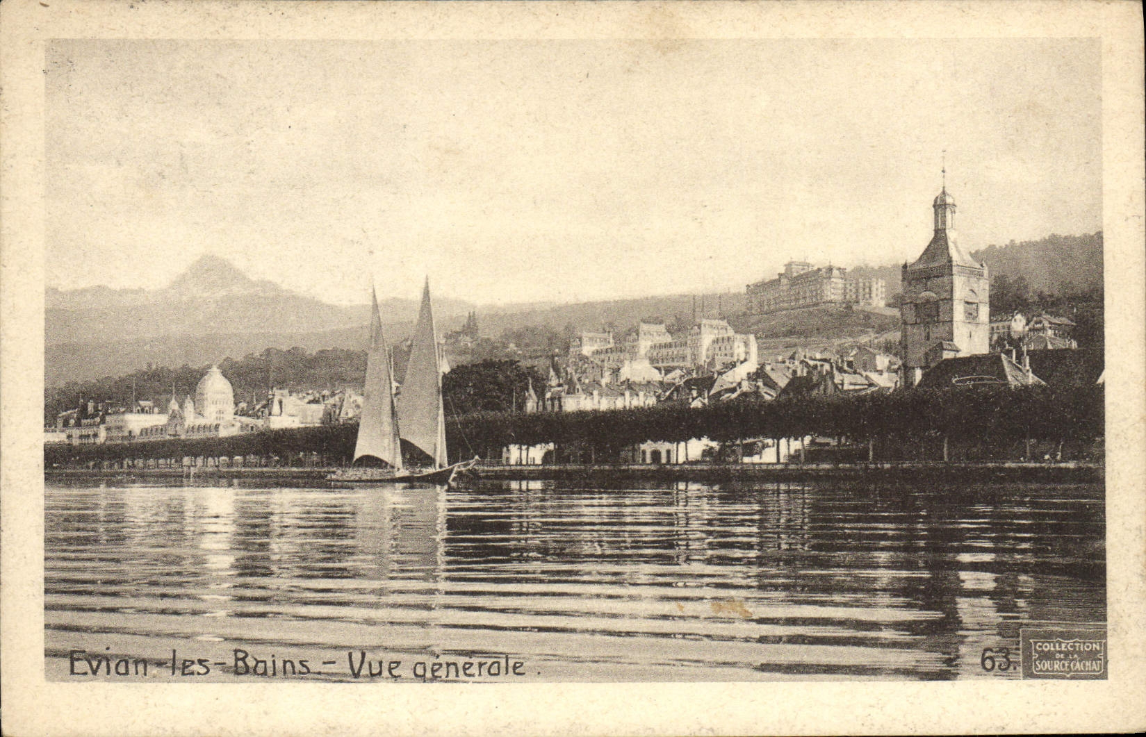 Evian-les-Bains — Vue générale — Collection Source Cachas n°63