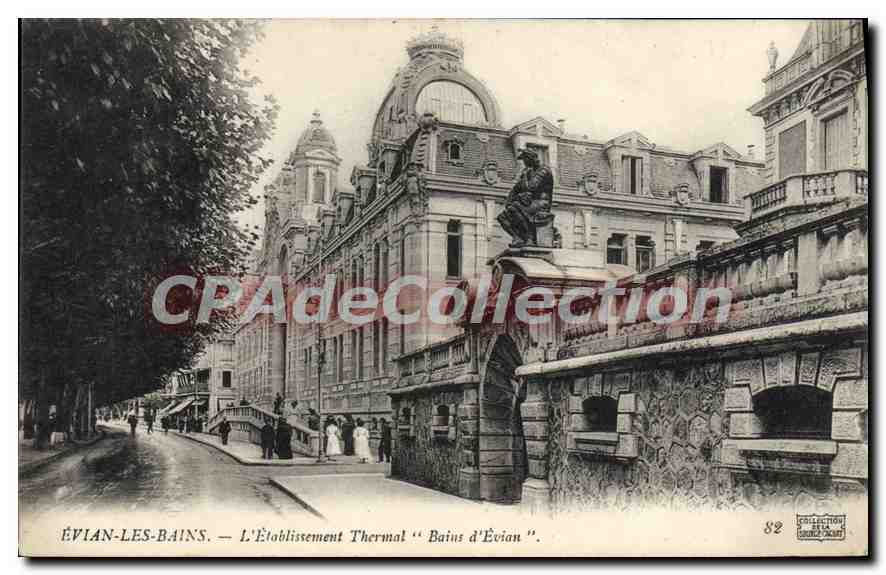 ÉVIAN-LES-BAINS — L'Établissement Thermal "Bains d'Évian" — Collection H. GOURDIN, n°82