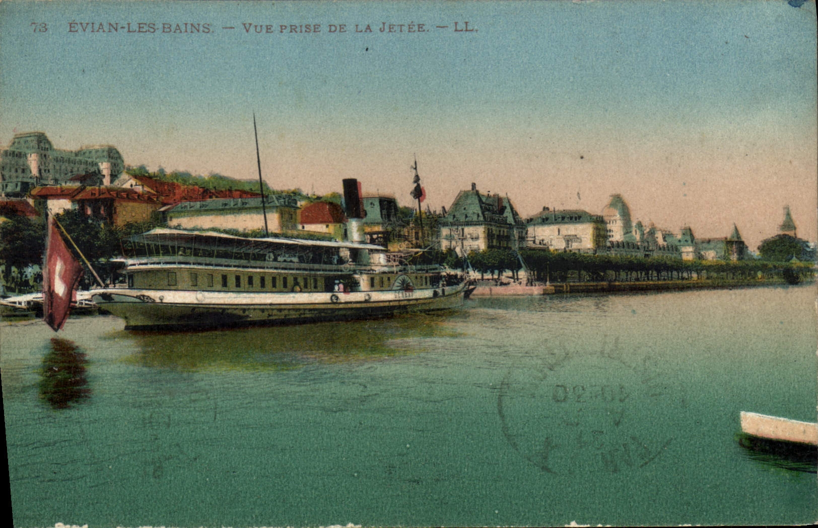 Évian-les-Bains — Vue prise de la jetée — LL. n°73
