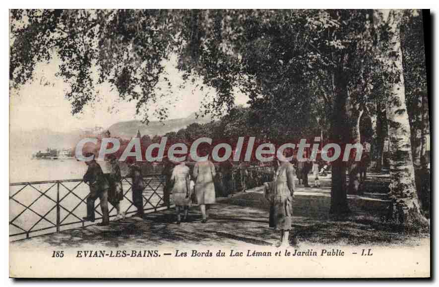 EVIAN-LES-BAINS — Les Bords du Lac Léman et le Jardin Public — I.L.