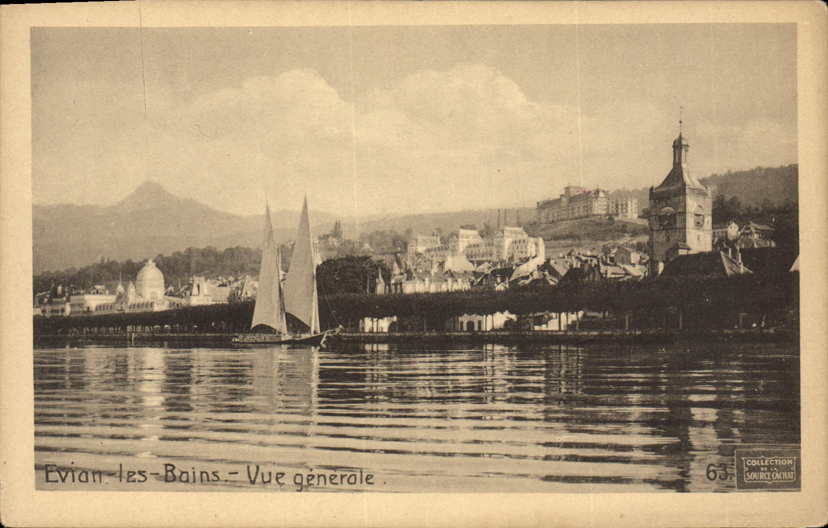 Evian-les-Bains - Vue générale — Collection de la Source Cachat, n° 63