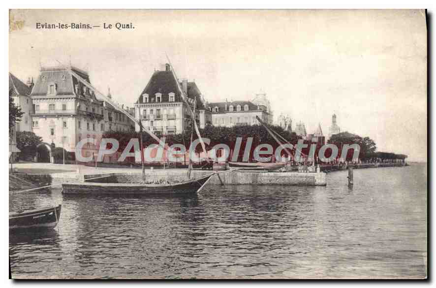 Evian-les-Bains — Le Quai — E. Haïssly, librairie, Evian-les-Bains