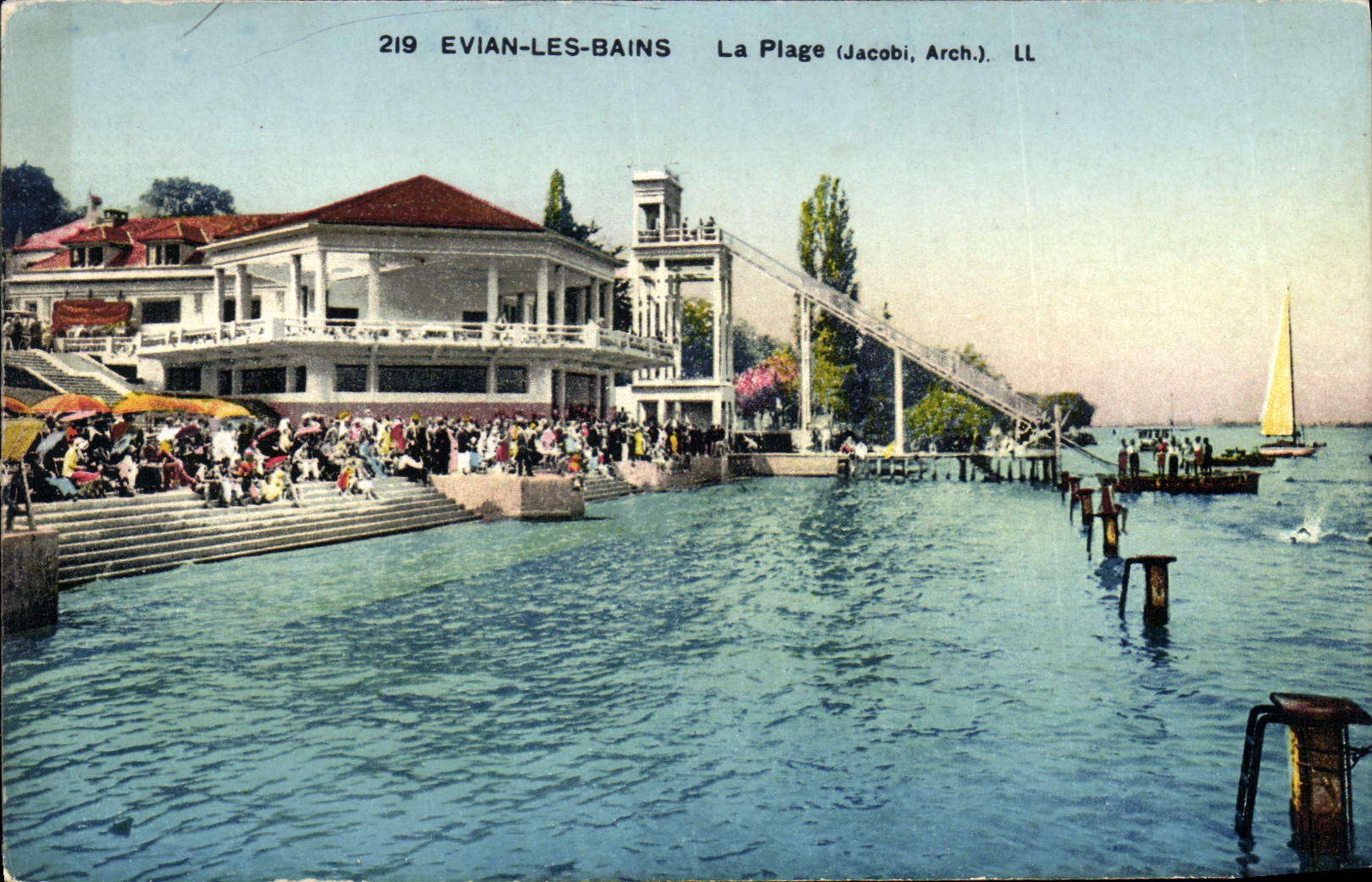 Evian-les-Bains — La Plage — (Jacobi, Arch.)