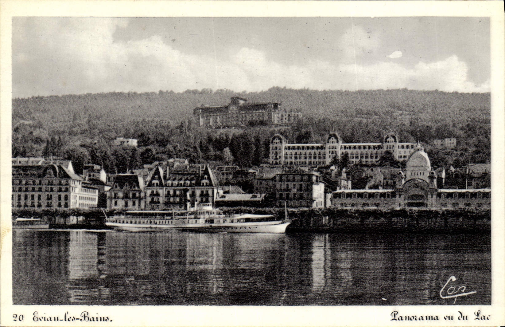 Evian-les-Bains — Panorama vu du Lac — éditeur Car, n° 20