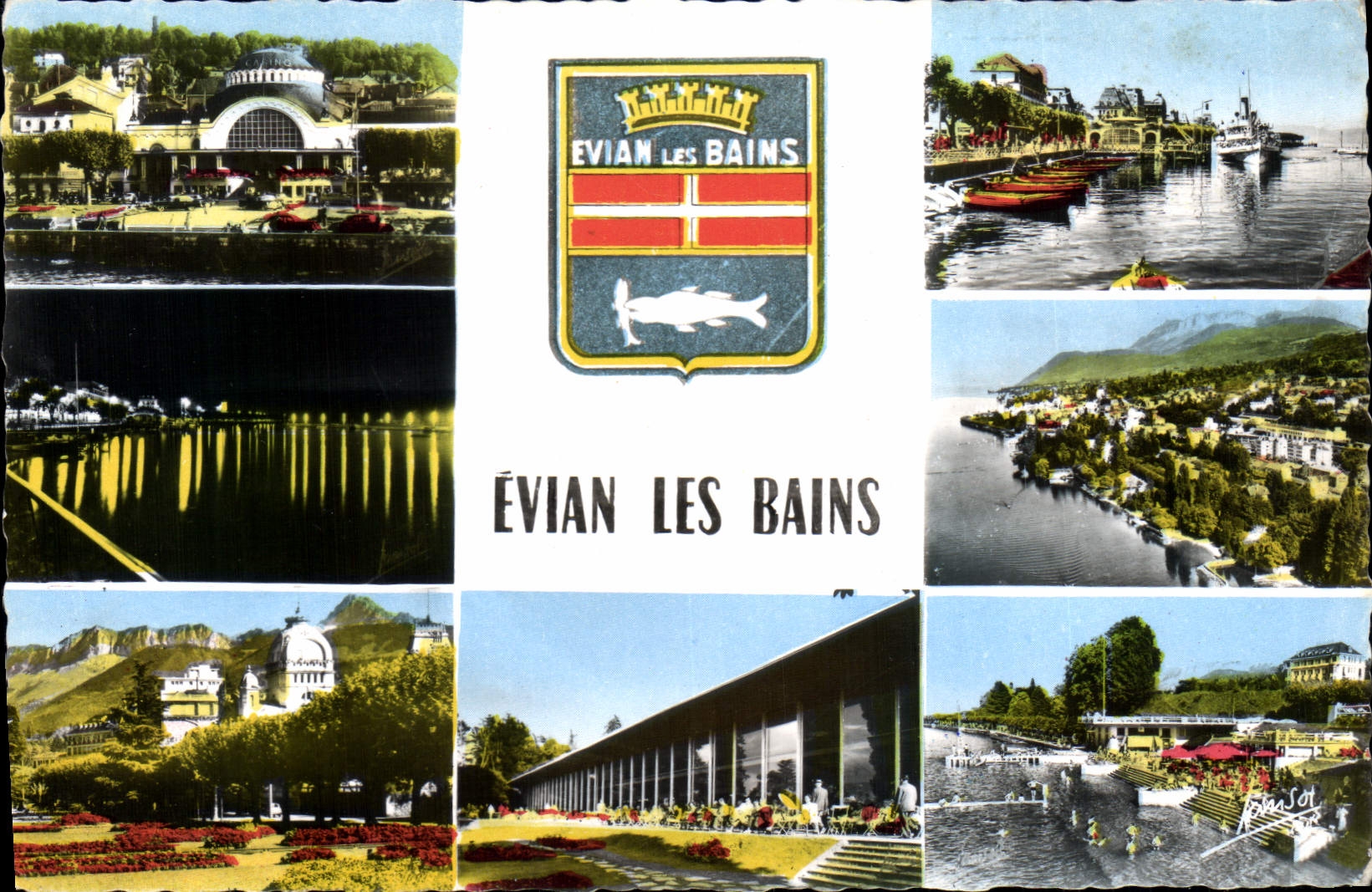 Évian-les-Bains — vue panoramique — Éditions Photographiques Jansoul (Savoie) n° M.8 - Anverso