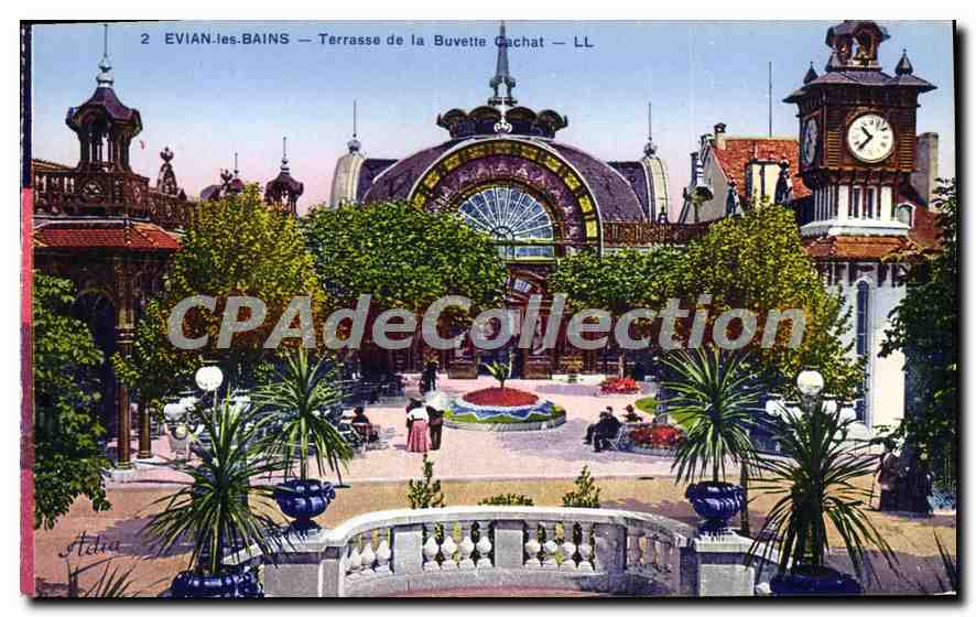 Evian-les-Bains — Terrasse de la Buvette Cachat — LL