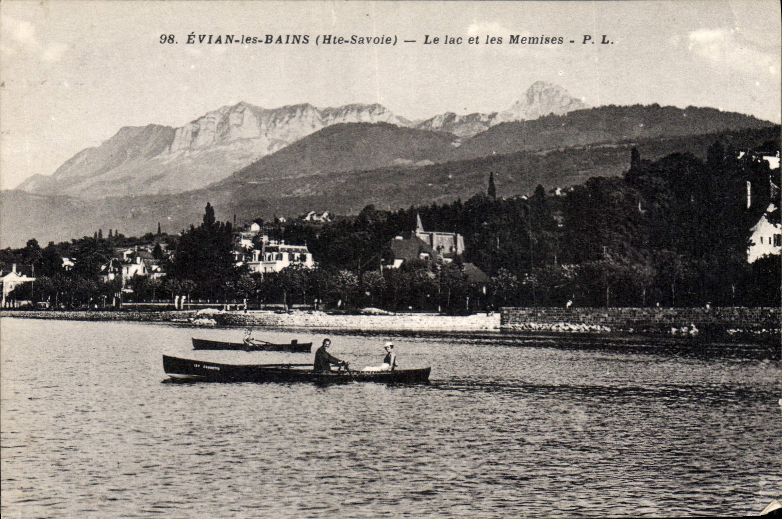 ÉVIAN-les-BAINS (Hte-Savoie) — Le lac et les Memises — P. L.