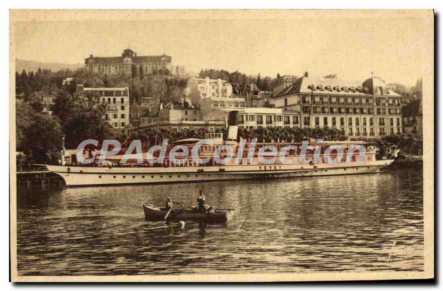 Évian-les-Bains — Le port vers le Royal Hôtel — Éditions d'Art YON, Paris