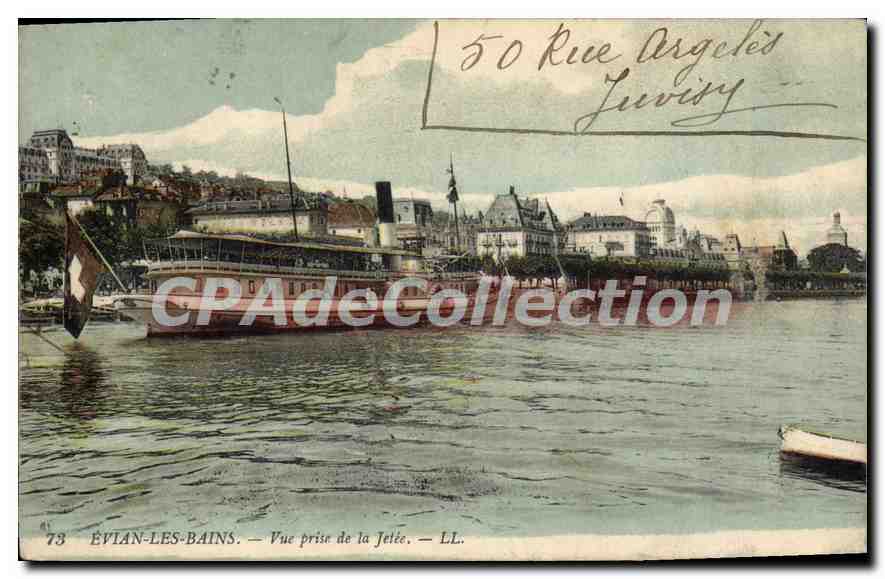 ÉVIAN-LES-BAINS — Vue prise de la Jetée — LL. n°73