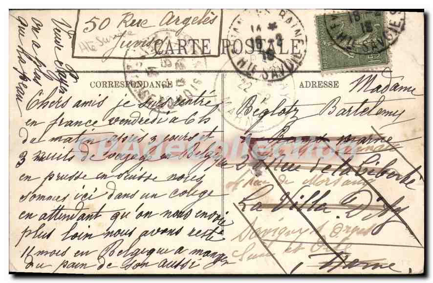ÉVIAN-LES-BAINS — Vue prise de la Jetée — LL. n°73 — Reverso