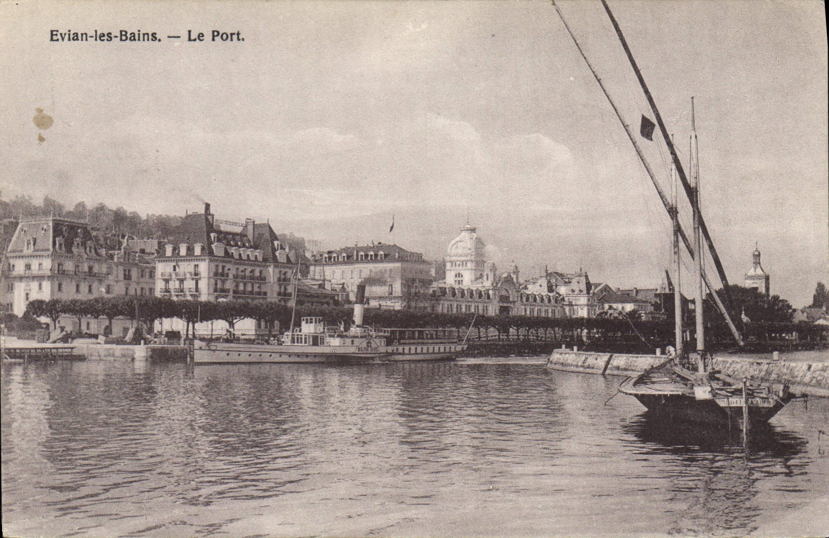 Evian-les-Bains — Le Port — Éditeur E. Haissly, Evian
