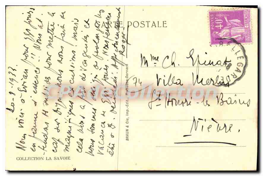 Évian-les-Bains — Hôtel de Ville — CPAdeCollection — Reverso