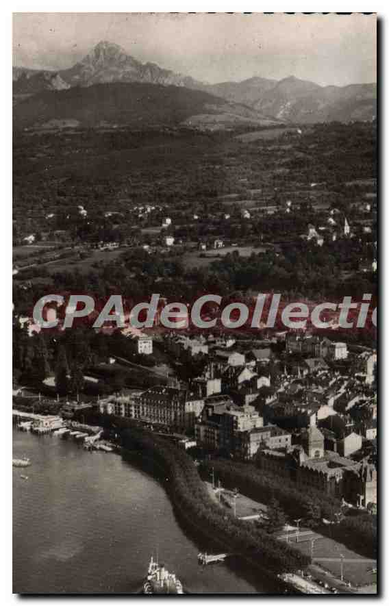 EviAn-les-Bains — Vue aérienne du lac Léman, la ville et le Défì d'Oche — Photographies aériennes J. Cellarb
