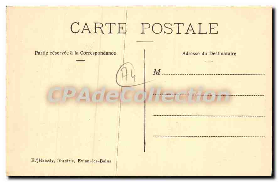 Evian-les-Bains - Parc du Royal-Hôtel — vue de l'église — Collection Source D'Oréal, n°60 — Reverso
