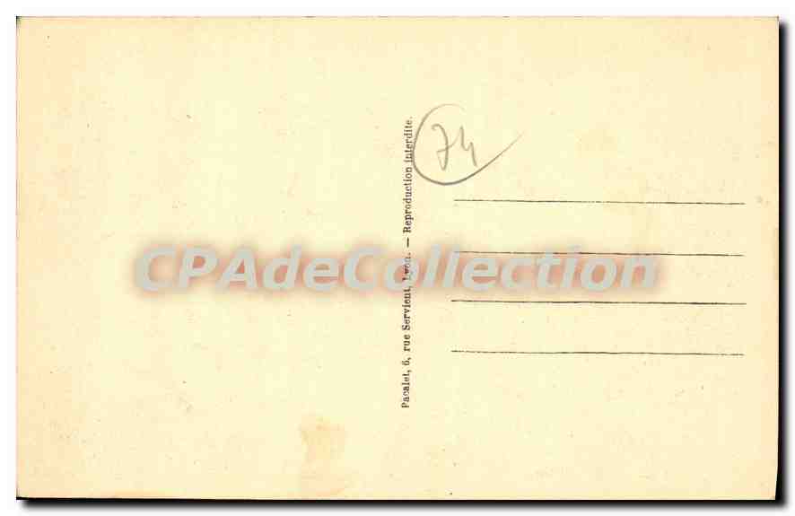 ÉVIAN-LES-BAINS (Hte-Savoie) — La buvette Cachat — Éditeur : CPAdéCollection — Verso