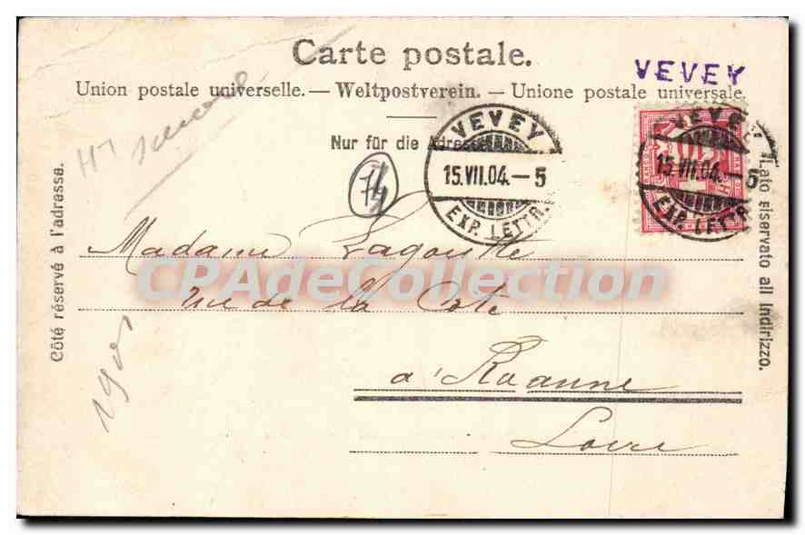 Evian-les-Bains — l'Établissement Thermal et le Splendide Hôtel — C.T. & Cie. n°889 — Reverso