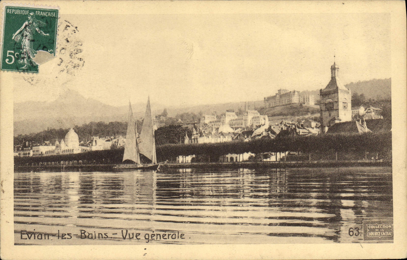 Evian-les-Bains - Vue générale — Collection de la Source Cachau, n°63