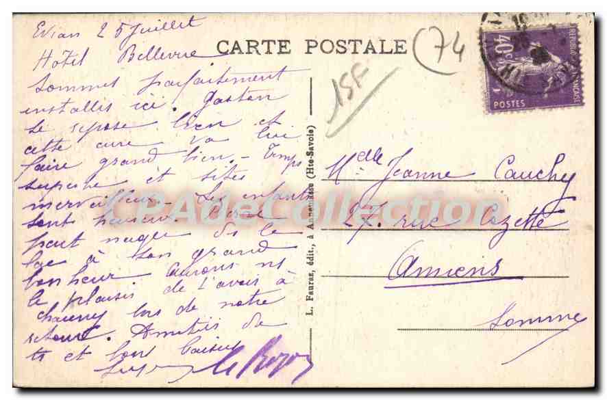 ÉVIAN-les BAINS (Hte-Savoie) — Les Hôtels et l'Établissement Thermal — n°775 — Reverso