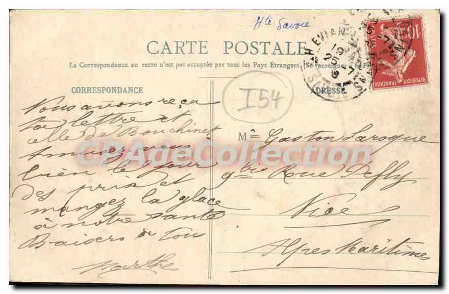 EVIAN-les-BAINS - Vue générale — F. B. éditeur — Verso