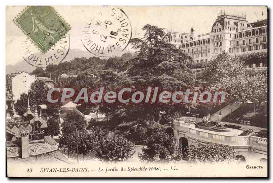 ÉVIAN-LES-BAINS — Le Jardin du Splendide Hôtel — Selecta