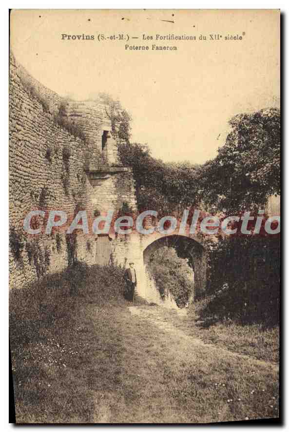 Provins (S.-et-M.) — Les Fortifications du XIIe siècle — Poterne Faneron
