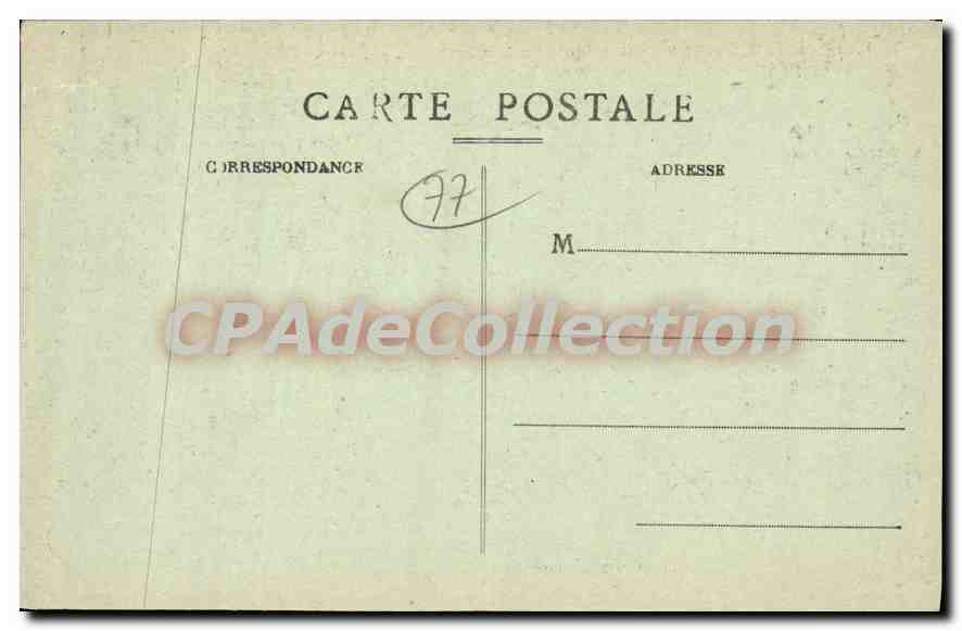 Provins — Grange aux Dîmes — éditeur Vernant — Verso