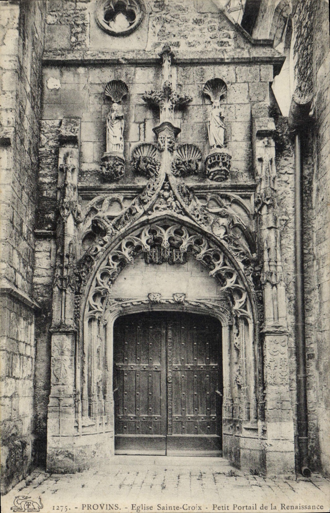 Provins - Église Sainte-Croix - Petit Portail de la Renaissance