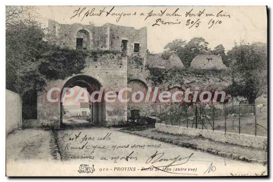 Provins — Porte Saint-Jean (autre vue) — éditeur non identifié, n° 910