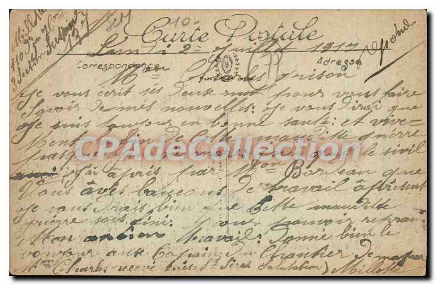 Propins — Saint Quirrice et la Tour César prises du Boulevard d'Aligre — LL. — Reverso