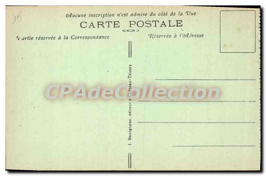 Provins (S.-et-M.) — La Tour de César vue à vol d’oiseau — Édit. P. R. — Verso