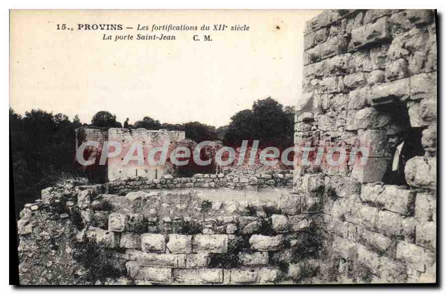 Provins — Les fortifications du XIIe siècle — La porte Saint-Jean — C. M.