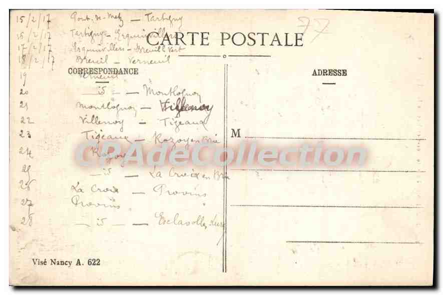 Provins - Tour de César et Vue de la Ville Haute — J. Leleuvre, édit. — Reverso